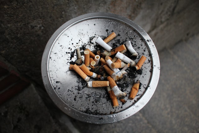 cigarette butts