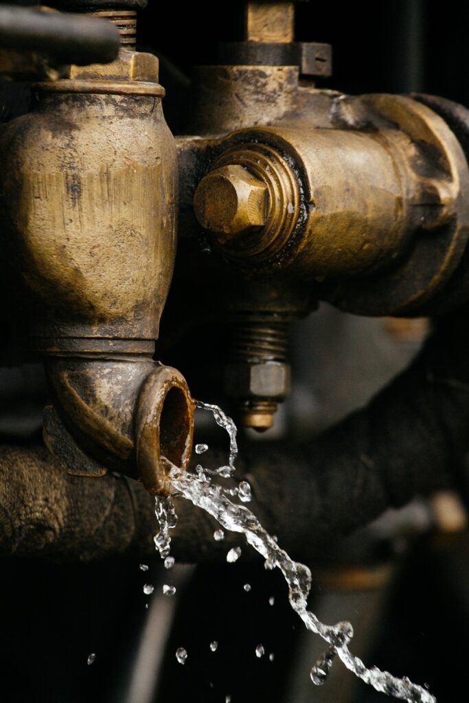 pipe with water