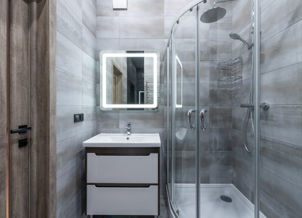 bathroom with shower